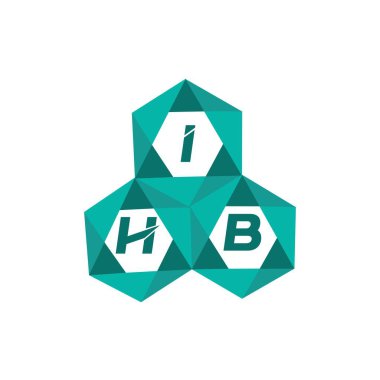 IHB yaratıcı minimalist harf logosu. IHB benzersiz vektör baş harfleri harf logosu tasarımı
