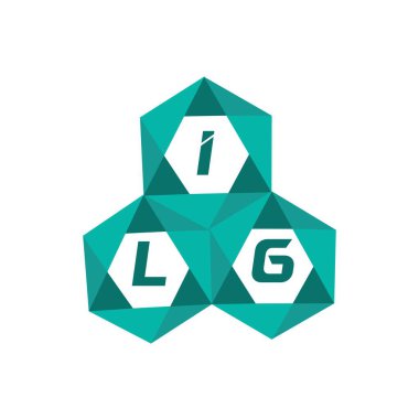 ILG yaratıcı minimalist harf logosu. ILG benzersiz vektör baş harfleri alfabe harfi logo tasarımı
