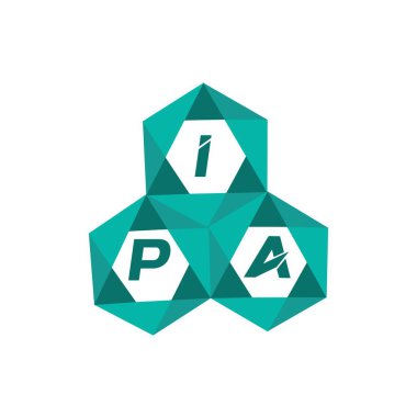 IPA yaratıcı minimalist harf logosu. IPA benzersiz vektör baş harfleri harf logosu tasarımı