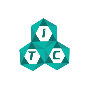 ITC yaratıcı minimalist harf logosu. ITC benzersiz vektör baş harfleri alfabe harfi logo tasarımı
