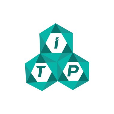 ITP yaratıcı minimalist harf logosu. ITP benzersiz vektör baş harfleri alfabe harfi logo tasarımı