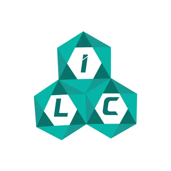 ILC yaratıcı minimalist harf logosu. ILC benzersiz vektör baş harfleri alfabe harf logosu tasarımı