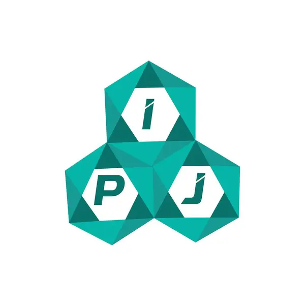 IPJ yaratıcı minimalist harf logosu. IPJ benzersiz vektör baş harfleri harf logosu tasarımı