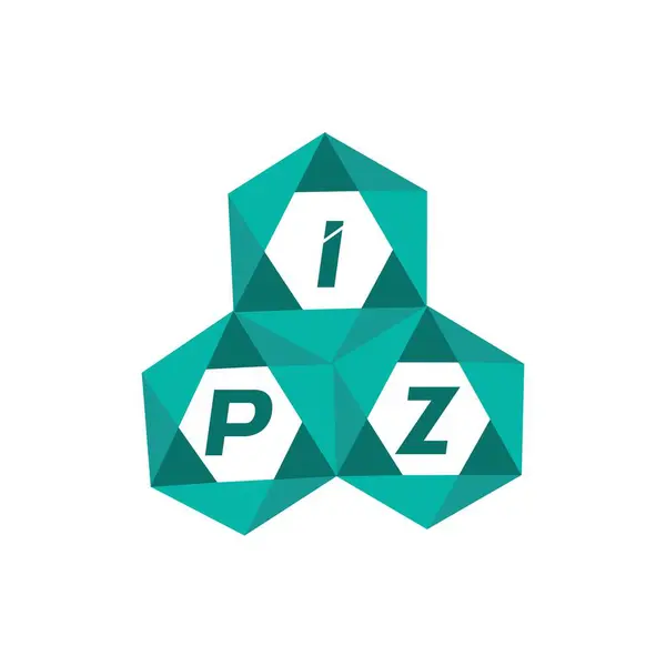 IPZ yaratıcı minimalist harf logosu. IPZ benzersiz vektör baş harfleri harf logosu tasarımı