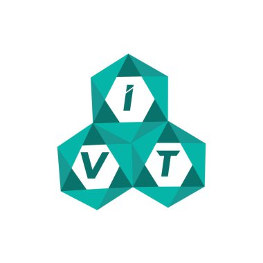 IVT yaratıcı minimalist harf logosu. IVT benzersiz vektör baş harfleri harf logosu tasarımı