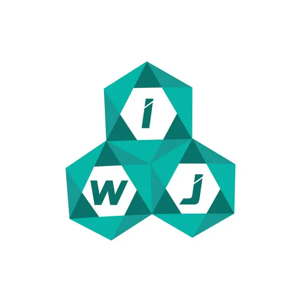 IWJ yaratıcı minimalist harf logosu. IWJ benzersiz vektör baş harfleri harf logosu tasarımı