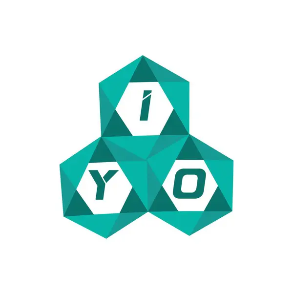 IYO yaratıcı minimalist harf logosu. IYO benzersiz vektör baş harfleri harf logosu tasarımı
