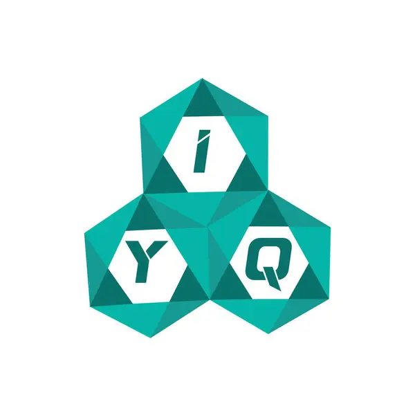 IYQ yaratıcı minimalist harf logosu. IYQ benzersiz vektör baş harfleri harf logosu tasarımı