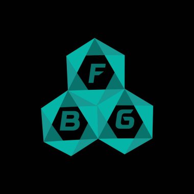 FBG yaratıcı minimalist harf logosu. FBG benzersiz vektör baş harfleri harf logosu tasarımı