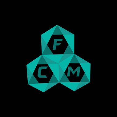 FCM yaratıcı minimalist harf logosu. FCM benzersiz vektör baş harfleri alfabe harfi logo tasarımı