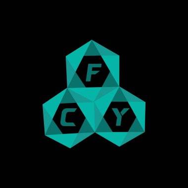 FCY yaratıcı minimalist harf logosu. FCY benzersiz vektör baş harfleri harf logosu tasarımı