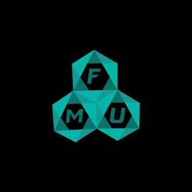 FMU yaratıcı minimalist harf logosu. FMU benzersiz vektör baş harfleri harf logosu tasarımı