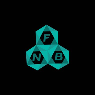 FNB yaratıcı minimalist harf logosu. FNB benzersiz vektör baş harfleri harf logosu tasarımı