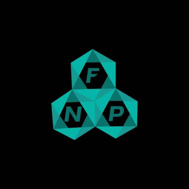 FNP yaratıcı minimalist harf logosu. FNP benzersiz vektör baş harfleri harf logosu tasarımı