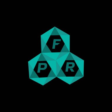 FPR yaratıcı minimalist harf logosu. FPR benzersiz vektör baş harfleri alfabe harfi logo tasarımı