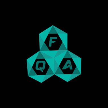 FQA yaratıcı minimalist harf logosu. FQA eşsiz vektör baş harfleri alfabe harfi logosu FQA yaratıcı minimalist harf logosu. FQA benzersiz vektör baş harfleri harf logosu tasarımı