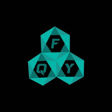 FQY yaratıcı minimalist harf logosu. FQY benzersiz vektör baş harfleri harf logosu tasarımı