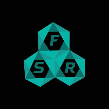 FSR yaratıcı minimalist harf logosu. FSR benzersiz vektör baş harfleri harf logosu tasarımı