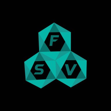 FSV yaratıcı minimalist harf logosu. FSV eşsiz vektör baş harfleri alfabe harfi logosu FSV yaratıcı minimalist harf logosu. FSV benzersiz vektör baş harfleri harf logosu tasarımı