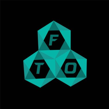 FTO yaratıcı minimalist harf logosu. FTO benzersiz vektör baş harfleri alfabe harfi logo tasarımı