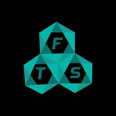 FTS yaratıcı minimalist harf logosu. FTS benzersiz vektör baş harfleri alfabe harfi logo tasarımı