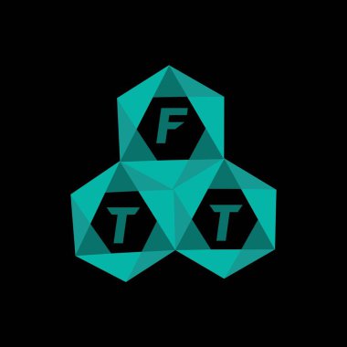 FTT yaratıcı minimalist harf logosu. FTT benzersiz vektör baş harfleri harf logosu tasarımı