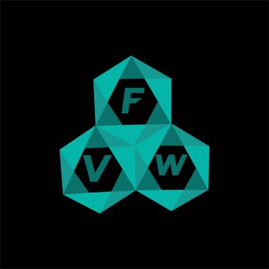 Yaratıcı minimalist harf logosu. FVW eşsiz vektör baş harfleri alfabe harfi logosu FVW yaratıcı minimalist harf logosu. FVW eşsiz vektör baş harfleri alfabe harfi logo tasarımı