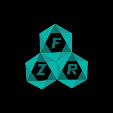 FZR yaratıcı minimalist harf logosu. FZR benzersiz vektör baş harfleri harf logosu tasarımı