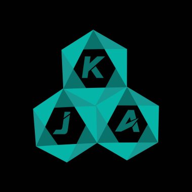 Yaratıcı minimalist harf logosu. KIA benzersiz vektör baş harfleri harf logosu tasarımı