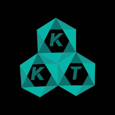 KKT yaratıcı minimalist harf logosu. KKT benzersiz vektör baş harfleri harf logosu tasarımı