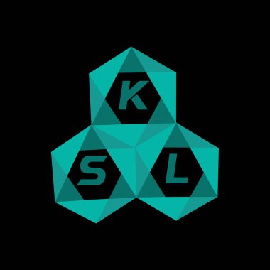 KSL yaratıcı minimalist harf logosu. KSL benzersiz vektör baş harfleri harf logosu tasarımı