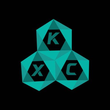 KXC yaratıcı minimalist harf logosu. KXC eşsiz vektör baş harfleri alfabe harfi logosu. Tasarım KXC yaratıcı minimalist harf logosu. KXC benzersiz vektör baş harfleri harf logosu tasarımı