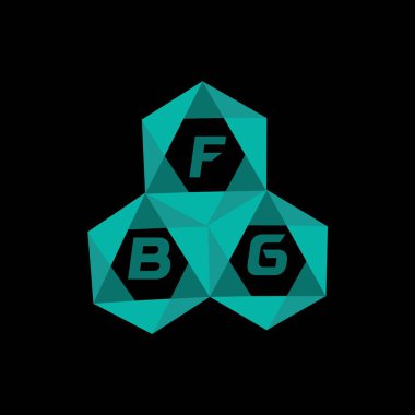 FBG yaratıcı minimalist harf logosu. FBG benzersiz vektör baş harfleri harf logosu tasarımı