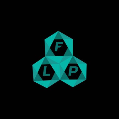FLP yaratıcı minimalist harf logosu. FLP benzersiz vektör baş harfleri harf logosu tasarımı