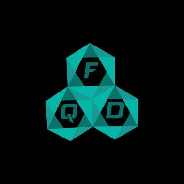 FQD yaratıcı minimalist harf logosu. FQD eşsiz vektör baş harfleri alfabe harfi logosu FQD yaratıcı minimalist harf logosu. FQD benzersiz vektör baş harfleri harf logosu tasarımı