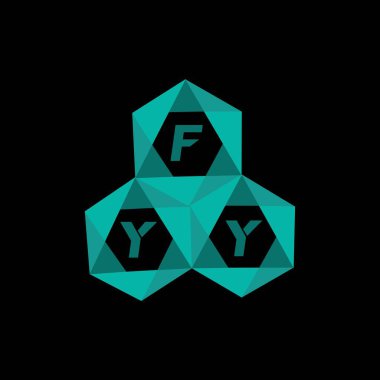 FYY yaratıcı minimalist harf logosu. FYY eşsiz vektör baş harfleri alfabe harfi logosu. Yaratıcı minimalist harf logosu. FYY benzersiz vektör baş harfleri harf logosu tasarımı