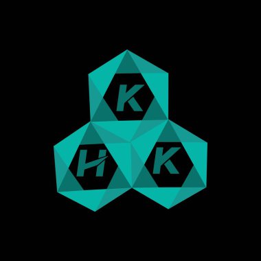 KGK yaratıcı minimalist harf logosu. KGK benzersiz vektör baş harfleri harf logosu tasarımı