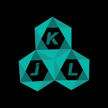 KJL yaratıcı minimalist harf logosu. KJL benzersiz vektör baş harfleri harf logosu tasarımı