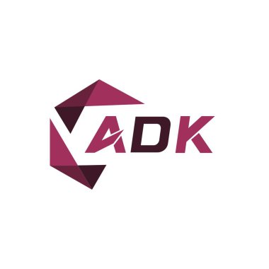 ADK yaratıcı minimalist harf logosu. ADK benzersiz vektör baş harfleri alfabe harfi logo tasarımı