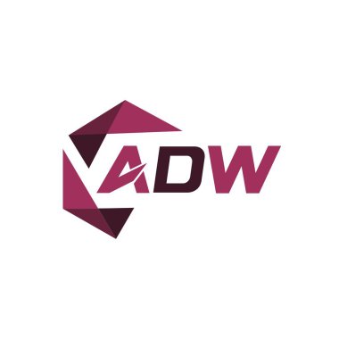 ADW yaratıcı minimalist harf logosu. ADW eşsiz vektör baş harfleri alfabe harfi logosu ADW yaratıcı minimalist harf logosu. ADW eşsiz vektör baş harfleri alfabe harf logosu tasarımı