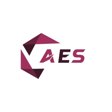 AES yaratıcı minimalist harf logosu. AES benzersiz vektör baş harfleri alfabe harfi logo tasarımı