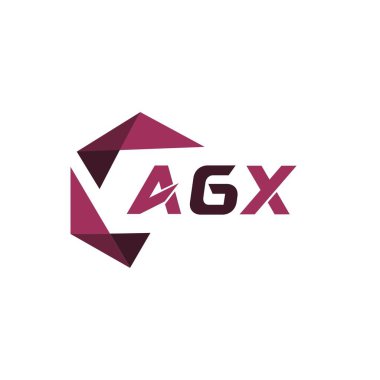 AGX yaratıcı minimalist harf logosu. AGX eşsiz vektör baş harfleri alfabe harf logosu tasarımı