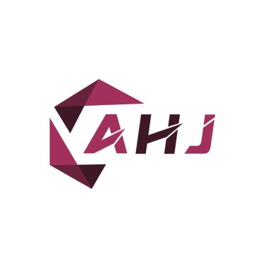 AHJ yaratıcı minimalist harf logosu. AHJ benzersiz vektör baş harfleri harf logosu tasarımı