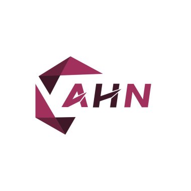 Ahn 'ın yaratıcı minimalist harf logosu. AHN eşsiz vektör baş harfleri alfabe harfi logosu AHN yaratıcı minimalist harf logosu. AHN benzersiz vektör baş harfleri harf logosu tasarımı