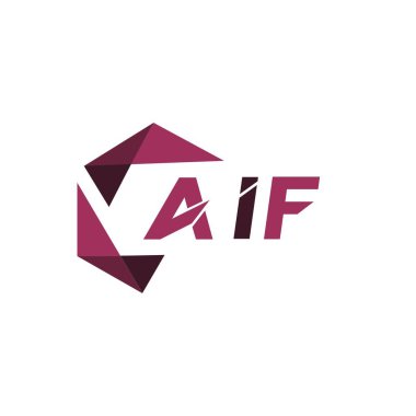 AIF yaratıcı minimalist harf logosu. AIF benzersiz vektör baş harfleri harf logosu tasarımı