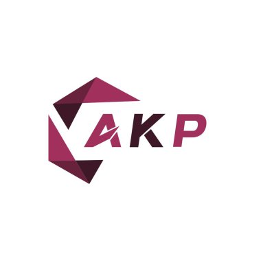 AKP yaratıcı minimalist harf logosu. AKP eşsiz vektör baş harfleri alfabe harf logosu tasarımı