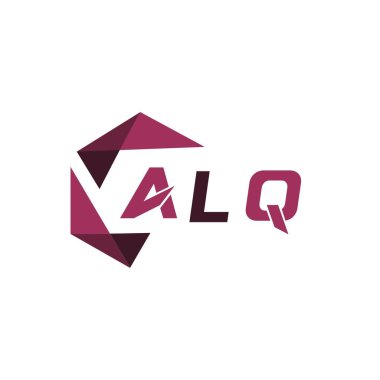 ALQ yaratıcı minimalist harf logosu. ALQ eşsiz vektör baş harfleri alfabe harf logosu tasarımı