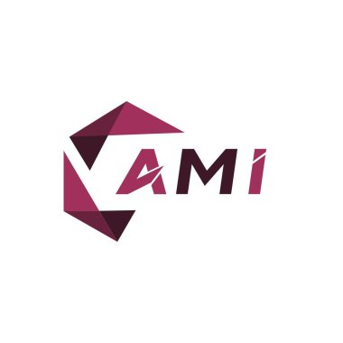 AMI yaratıcı minimalist harf logosu. AMI benzersiz vektör baş harfleri alfabe harfi logosu: AMI yaratıcı minimalist harf logosu. AMI benzersiz vektör baş harfleri alfabe harf logosu tasarımı