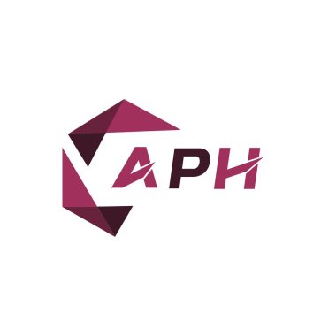 APH yaratıcı minimalist harf logosu. APH benzersiz vektör baş harfleri alfabe harfi logo tasarımı