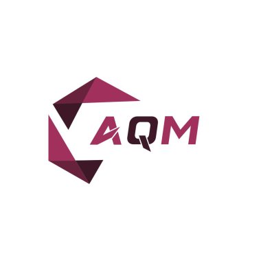 AQM yaratıcı minimalist harf logosu. AQM benzersiz vektör baş harfleri harf logosu tasarımı